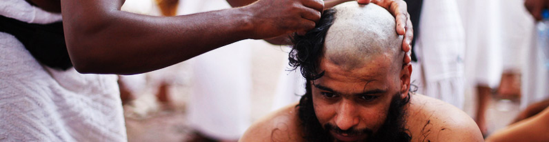 Shaving Haj Umrah Makkah